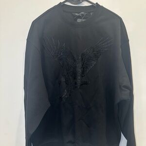 A|X Armani Exchange Black Eagle Crewneck Sweatshirt – Size M (New)